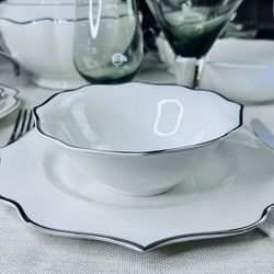 Lenardi 205-595 Набор из 6 салатников 18см MAGNOLIA SILVER в под.уп.(х6)Фарфор