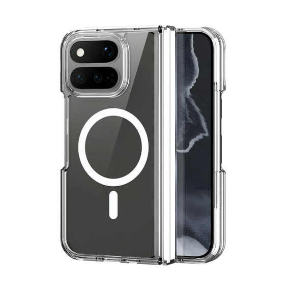 Прозрачный защитный чехол с MagSafe для Google Pixel 11 Pro Fold, серия Clin Mag Series от Dux Ducis