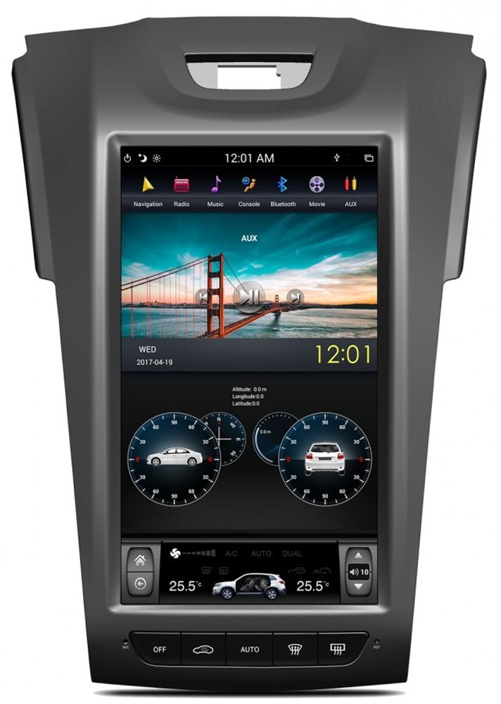 Магнитола для Chevrolet TrailBlazer 2012-2015 - Kuberg ZF-1262-DSP ("Тесла-Стиль") на Android 9