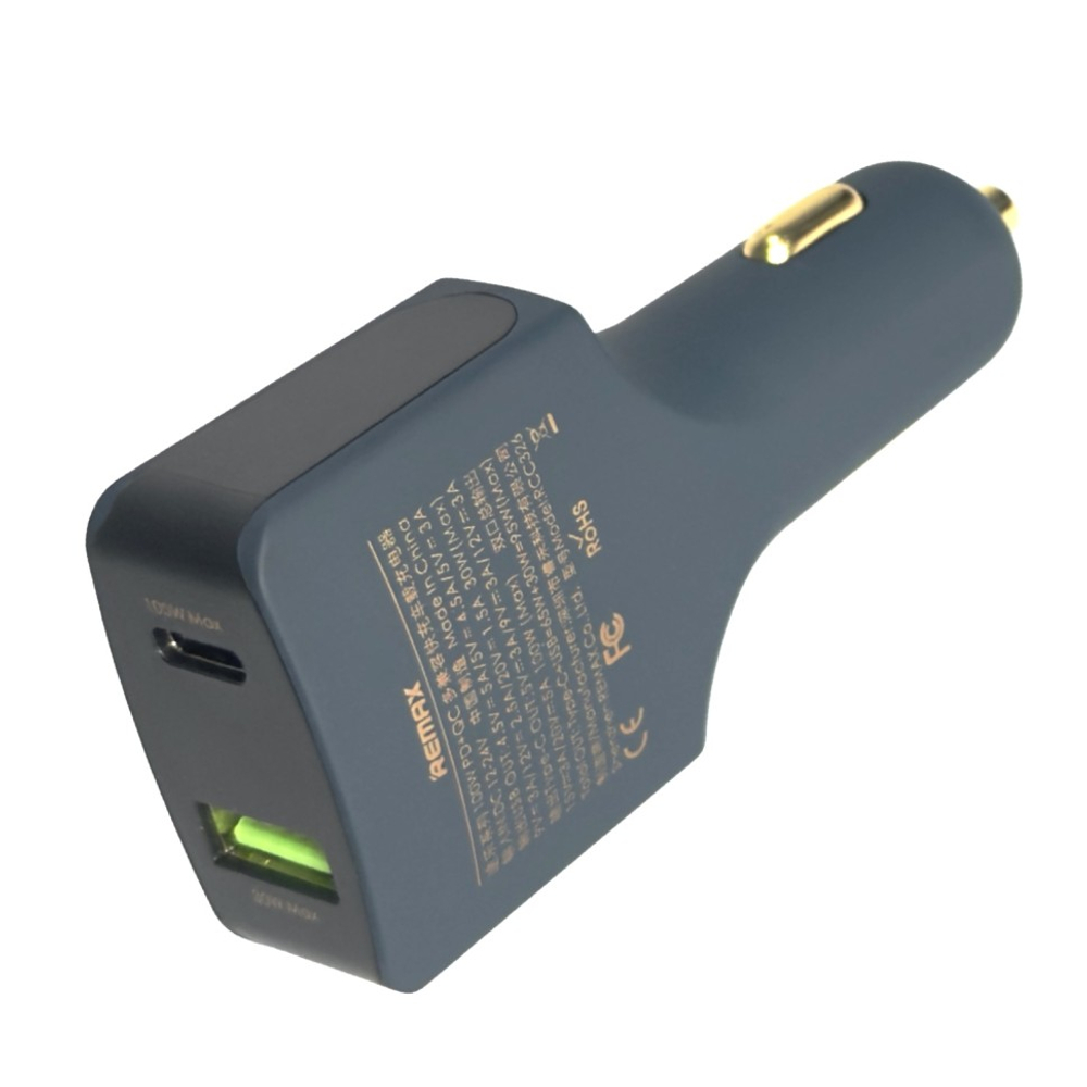 Автомобильное заряд. устр. Remax RCC326 1USB/1C 3A 100W черное