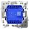 Переключатель проходной двухклавишный с подсветкой Voltum S70 Шелк VLS020404