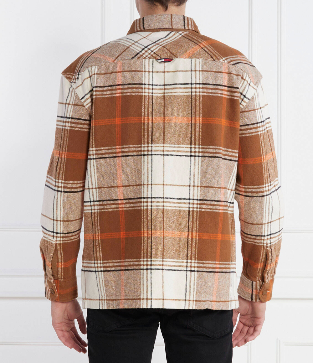 Рубашка BRUSHED CHECK Tommy Jeans - коричневый(DM0DM17254)