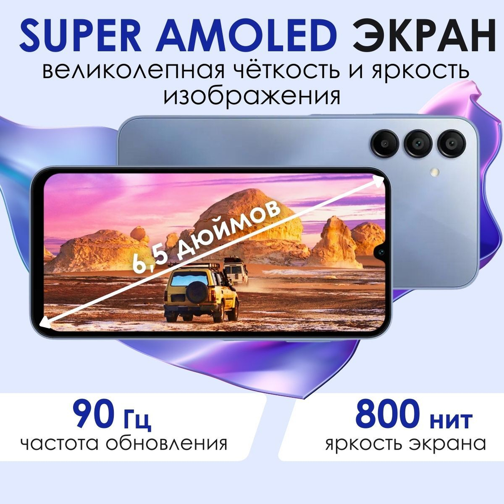 Восстановленный cмартфон Samsung Galaxy A15 4/128 GB, SM-A155F, blue