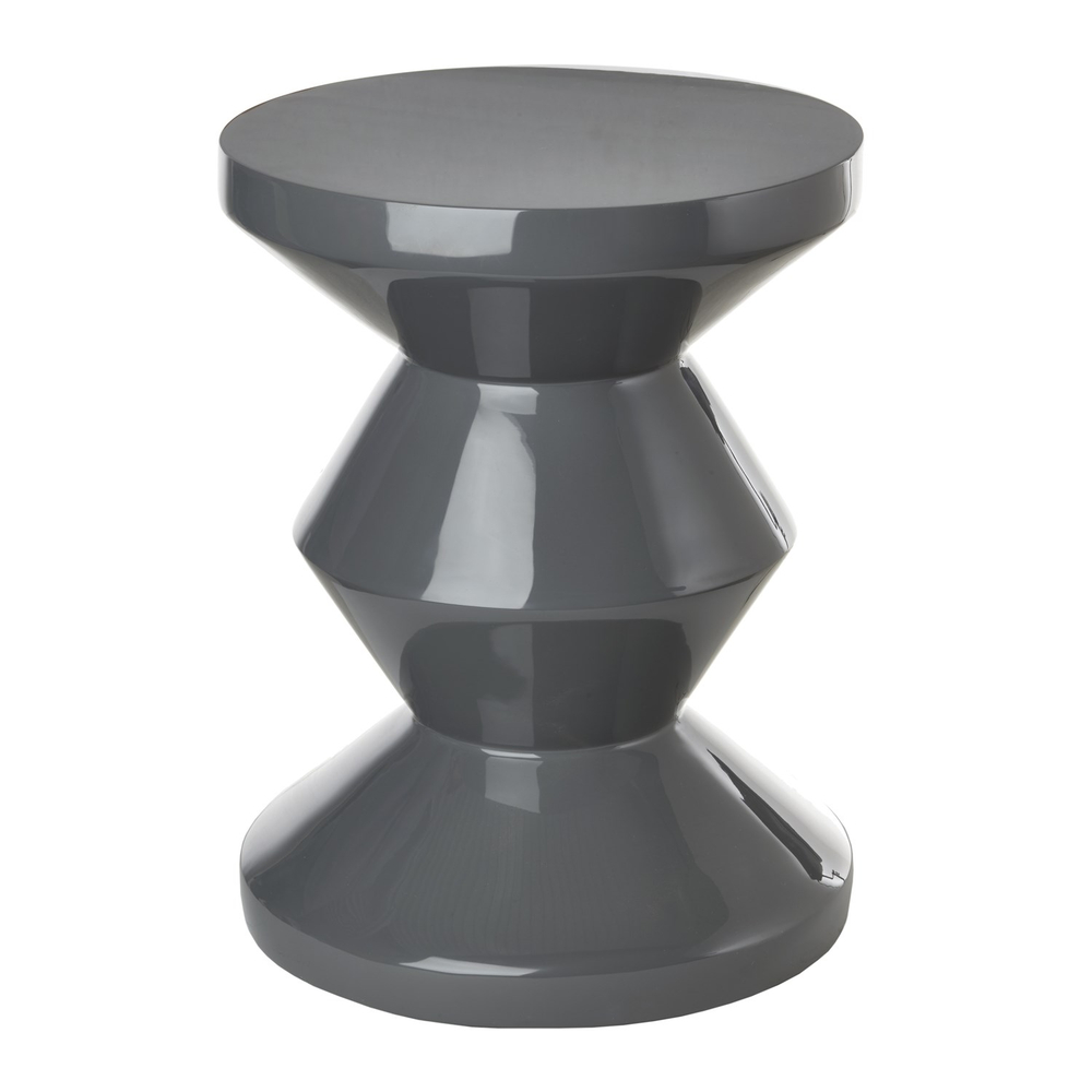 Приставной столик Pols Potten Zig Zag grey, серый