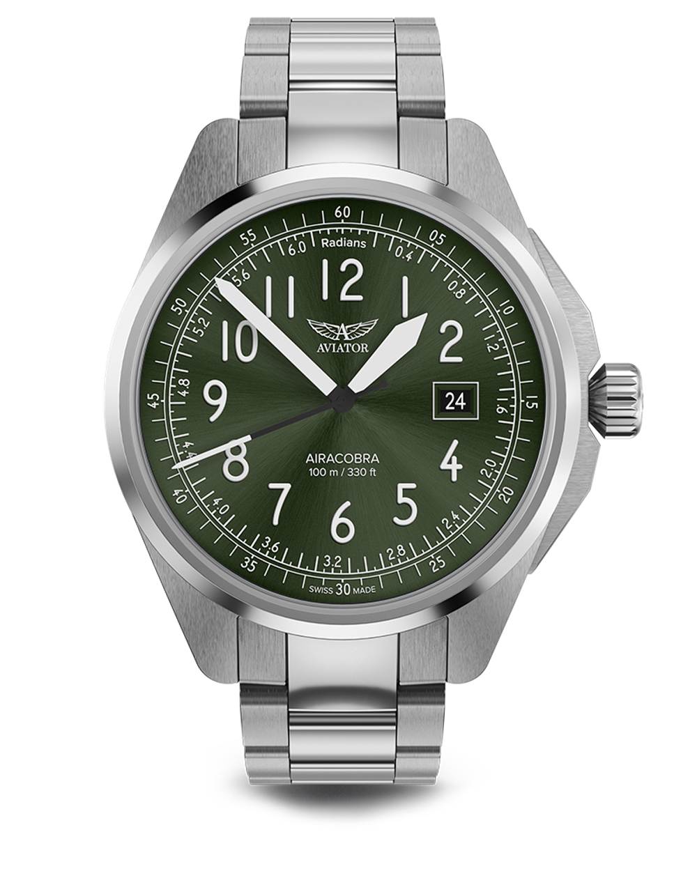 Чаcы кварцевые AVIATOR AIRACOBRA TYPE B V.1.38.2.324.5 мужские