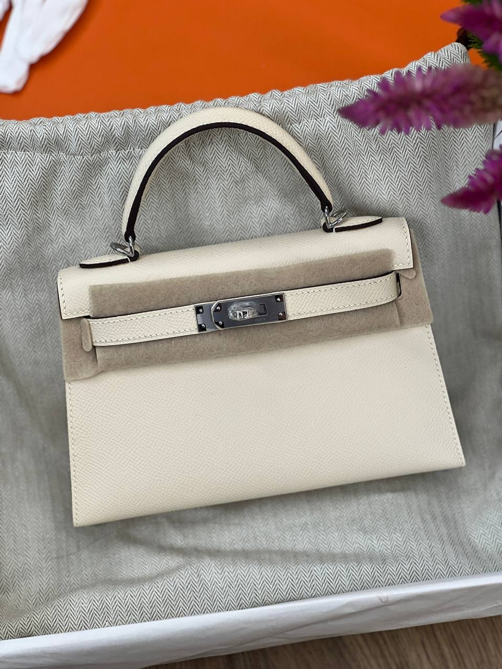 Сумка Hermes Kelly Mini Epsom ручной шов