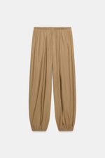 БРЮКИ-ШАРОВАРЫ ИЗ ЛЬНА — ZARA