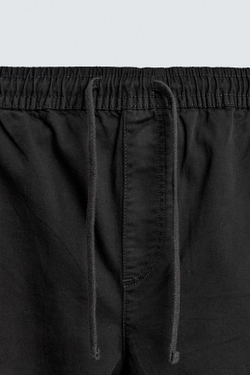 ZARA БРЮКИ КАРГО SLIM FIT, ЧЕРНЫЙ