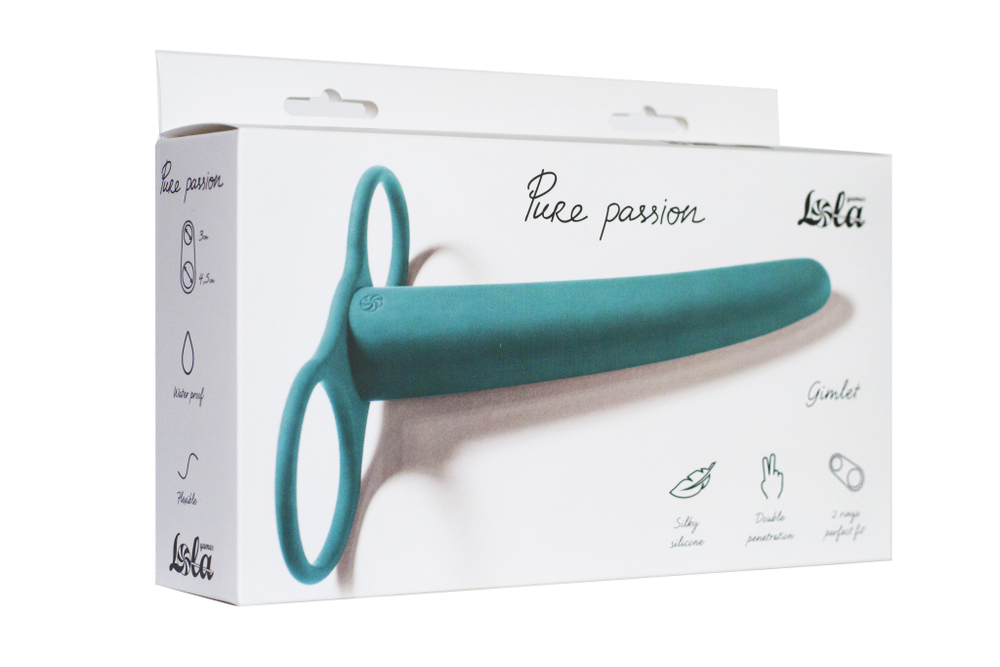 Насадка для двойного проникновения Pure Passion Gimlet Green 1200-03lola