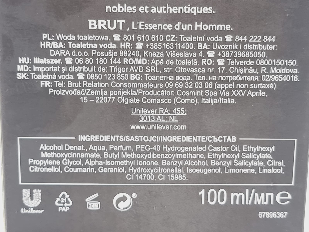 Туалетная вода BRUT Musk EDT 100 мл (Италия)