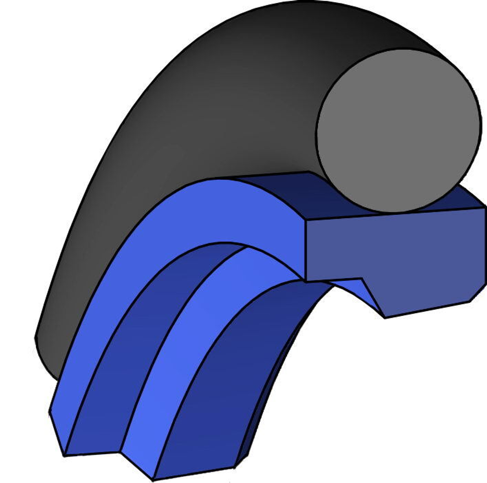 A159-075 PU Штоковое уплотнение 75-90,1-6,3