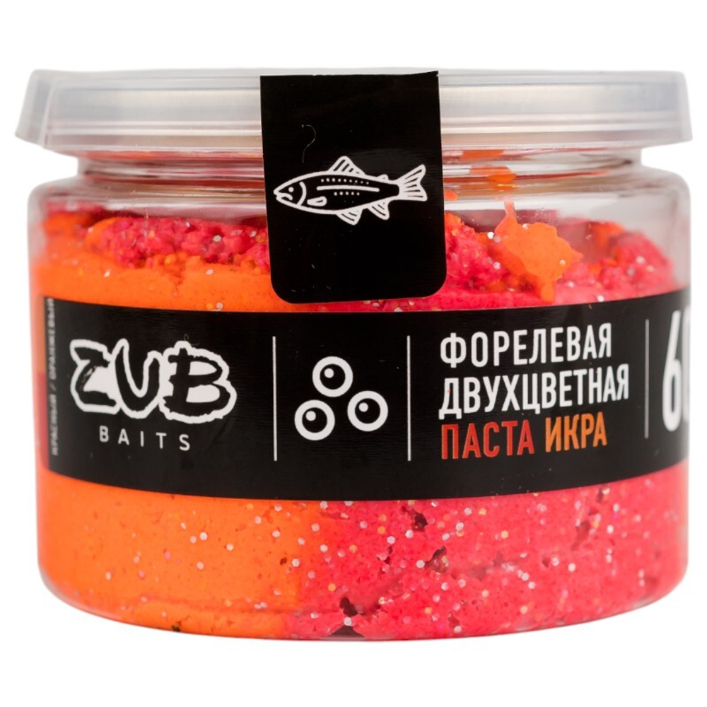 Паста ZUB 60мл Форель "Икра" Красная/Оранжевая
