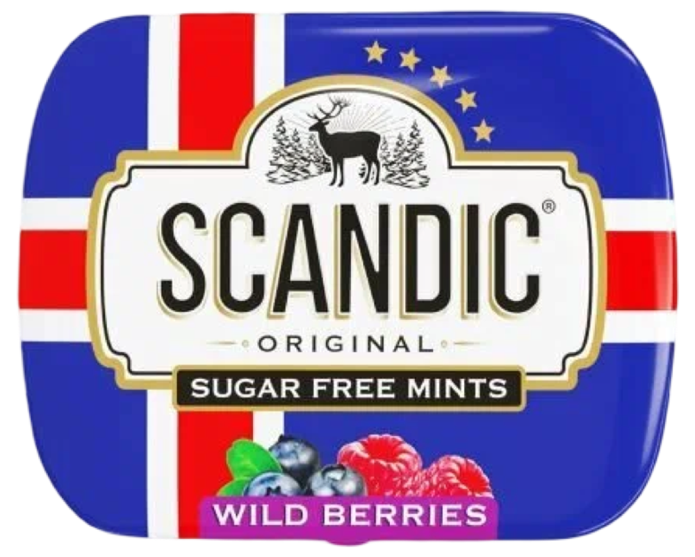 Конфеты SCANDIC без сахара со вкусом Лесные ягоды 18шт