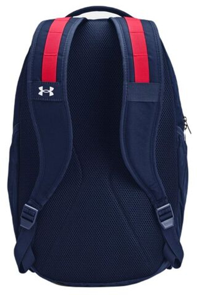 Рюкзак теннисный Under Armour Hustle 5.0 Backpack - academy/red