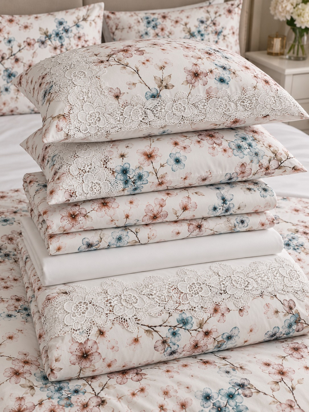 Gelin Home КПБ 6 пр. ZENAN синий цвет пододеяльник 200*220, простынь 240*260, наволочки 50*70 2шт, декоративные наволочки 50*70 2шт GLNN545 — фото 5