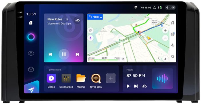 Магнитола для Toyota Roomy, Daihatsu Thor, Subaru Justy 2020-2024 - Teyes CC3-2K на Android 10, Быстрая, 2K QLED, CarPlay, 4G SIM-слот