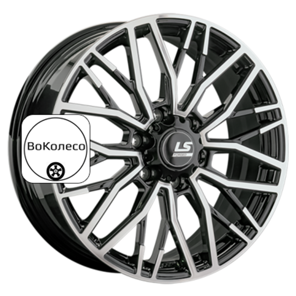 8x20/6x114,3 ET46 D67,1 LS FG33 BKF (конус, Колпак+лого) LS Forged