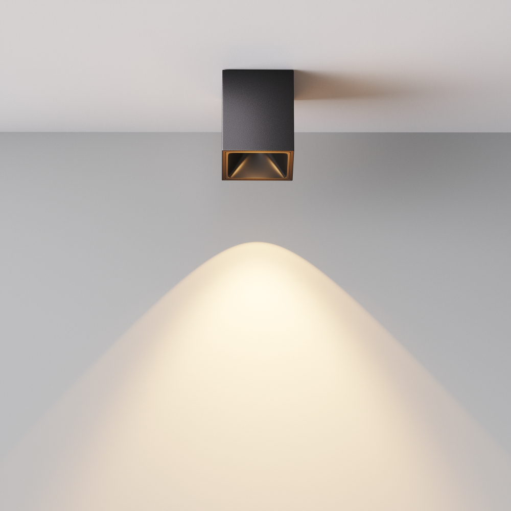 Накладной светодиодный светильник Maytoni Alfa LED C065CL-8W3K-SQ-B