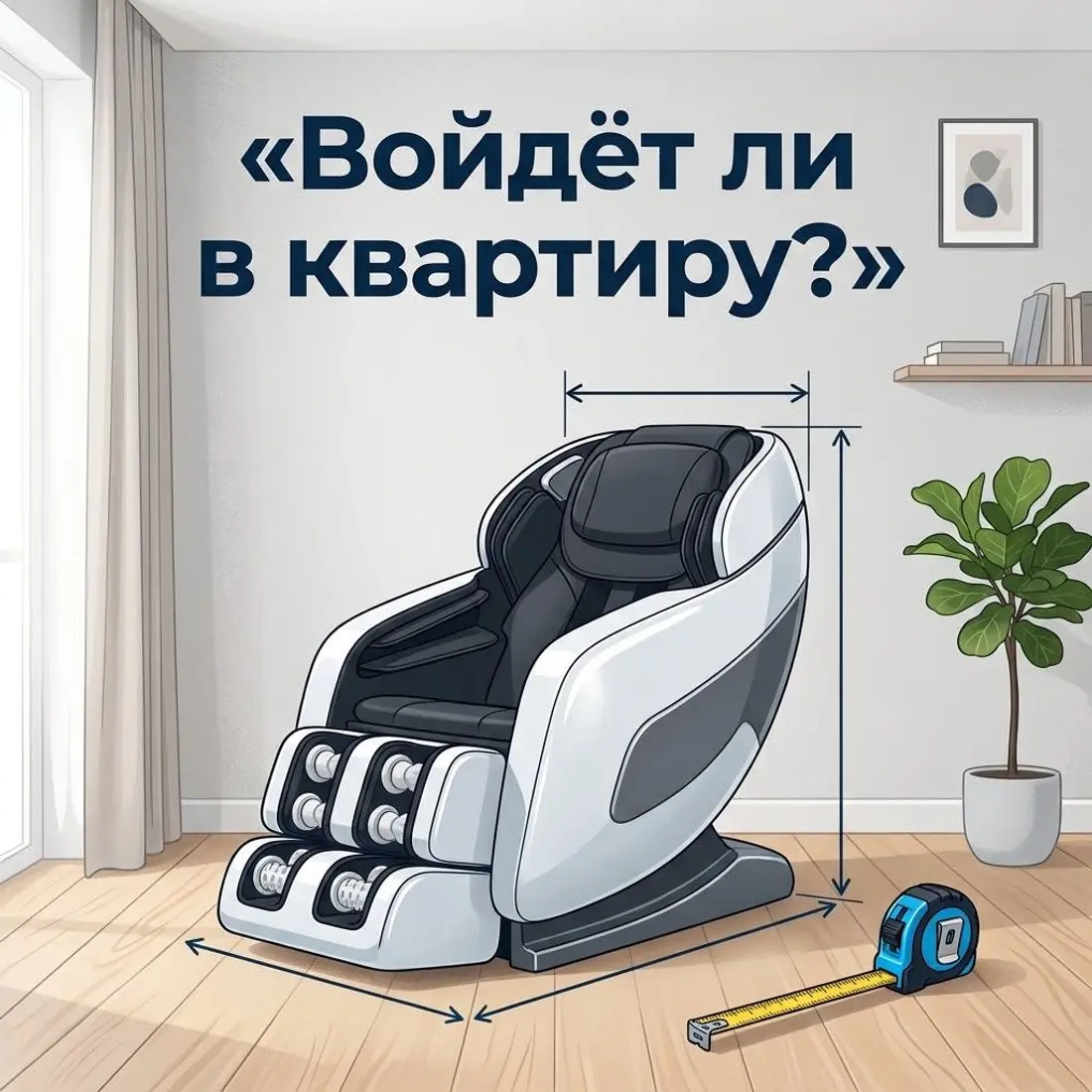 Войдёт ли массажное кресло в квартиру: проём, лифт и место