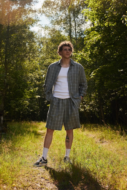 Шорты "Linen" в клетку