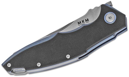 Складной нож MKM "RAUT" MKM/VP01 GF BK c клинком из стали Böhler M390 Microclean®, рукоять G10 / титан