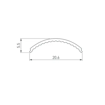 Экран ARH-KANT-H16-2000 Round Opal (Arlight, Пластик)