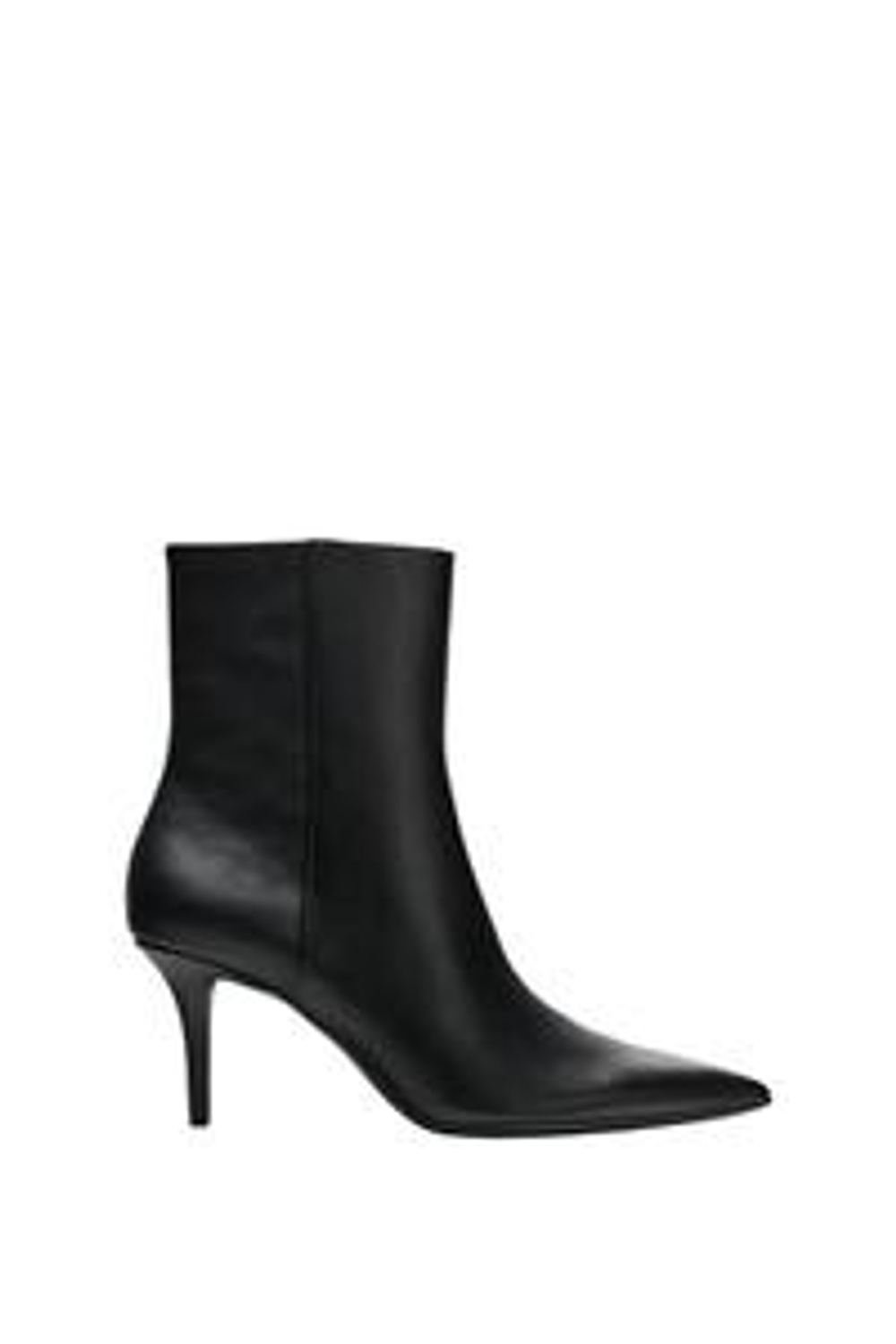 ZARA ЭЛАСТИЧНЫЕ БОТИЛЬОНЫ НА КАБЛУКЕ, ЧЕРНЫЙ