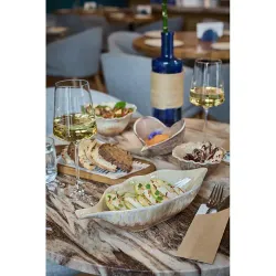 Блюдо овальное 28,5*10,5 см h6,5 см 350 мл для закусок Pearl Leaf Frutti di Mare P.L. [4]