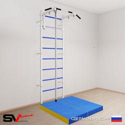 Шведская стенка Sv Sport 5094 (Турник стандарт/Канат/Мат 1м)