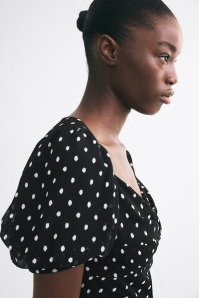 Макси-платье с пышными рукавами - H&M