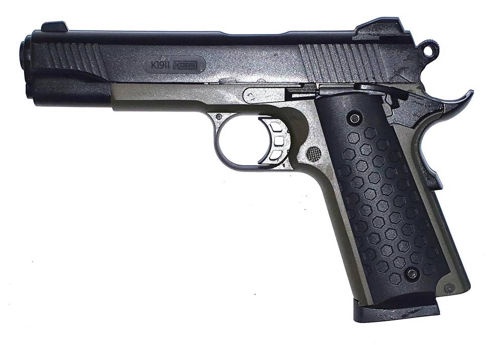 Пистолет сигнальный К 1911 KURS, калибр 5,5 мм, под патрон 10ТК, classic хаки