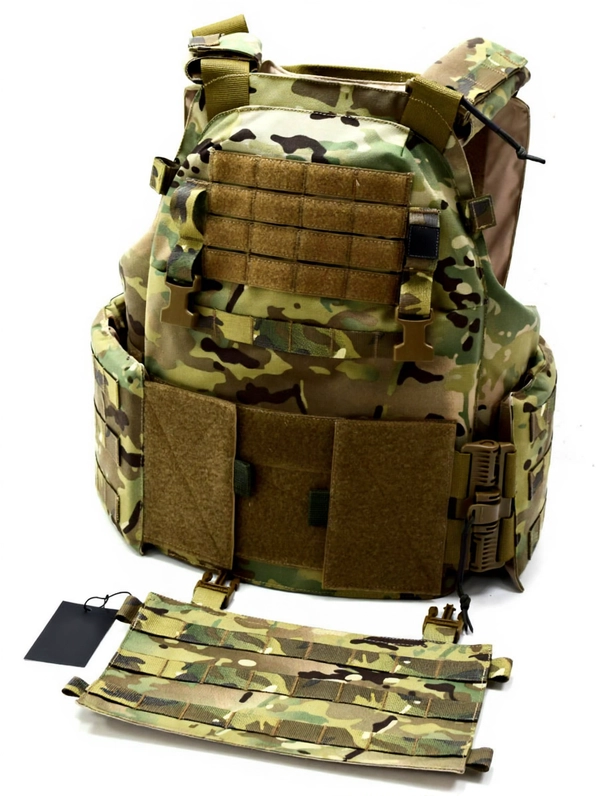 Чехол для бронежилета плитника КРЕПОСТЬ быстросброс слева, MIMICRYA, Cordura 1000D, MULTICAM, L-XL