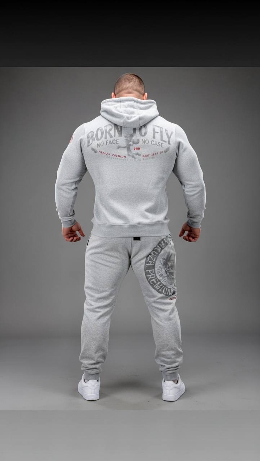 Худи серое Yakuza Premium 4022