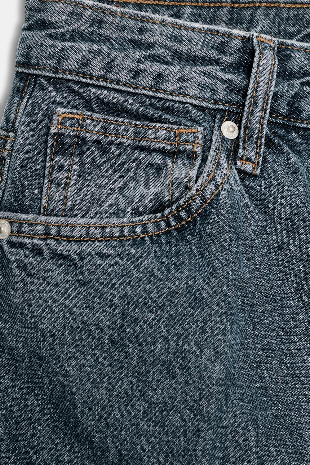 ZARA ДЖИНСЫ TAPERED С ВЫСОКОЙ ПОСАДКОЙ — ZW COLLECTION, ИНДИГО