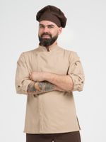 Китель повара мужской бежевый