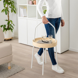 IKEA BURVIK  (ИКЕА БУРВИК)  -  Столик - белый 38 см