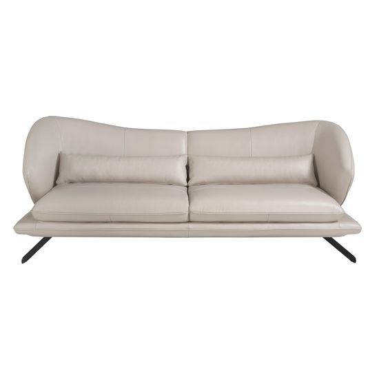 Диван 3-х местный 6146/KF2157-3P-M5652 Angel Cerda кожаный с декоративными подушками