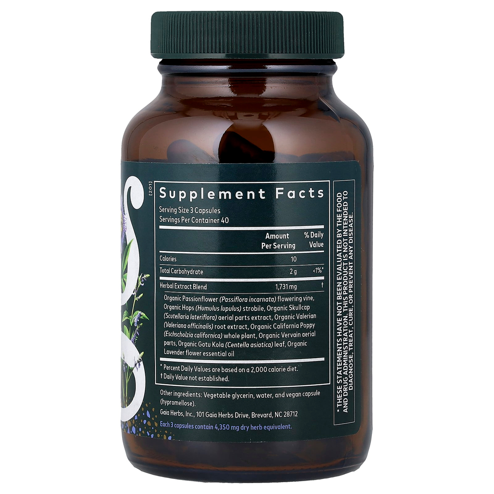 Gaia Herbs, Natural Sleep®, 120 капсул Phyto-Caps® в жидкой форме