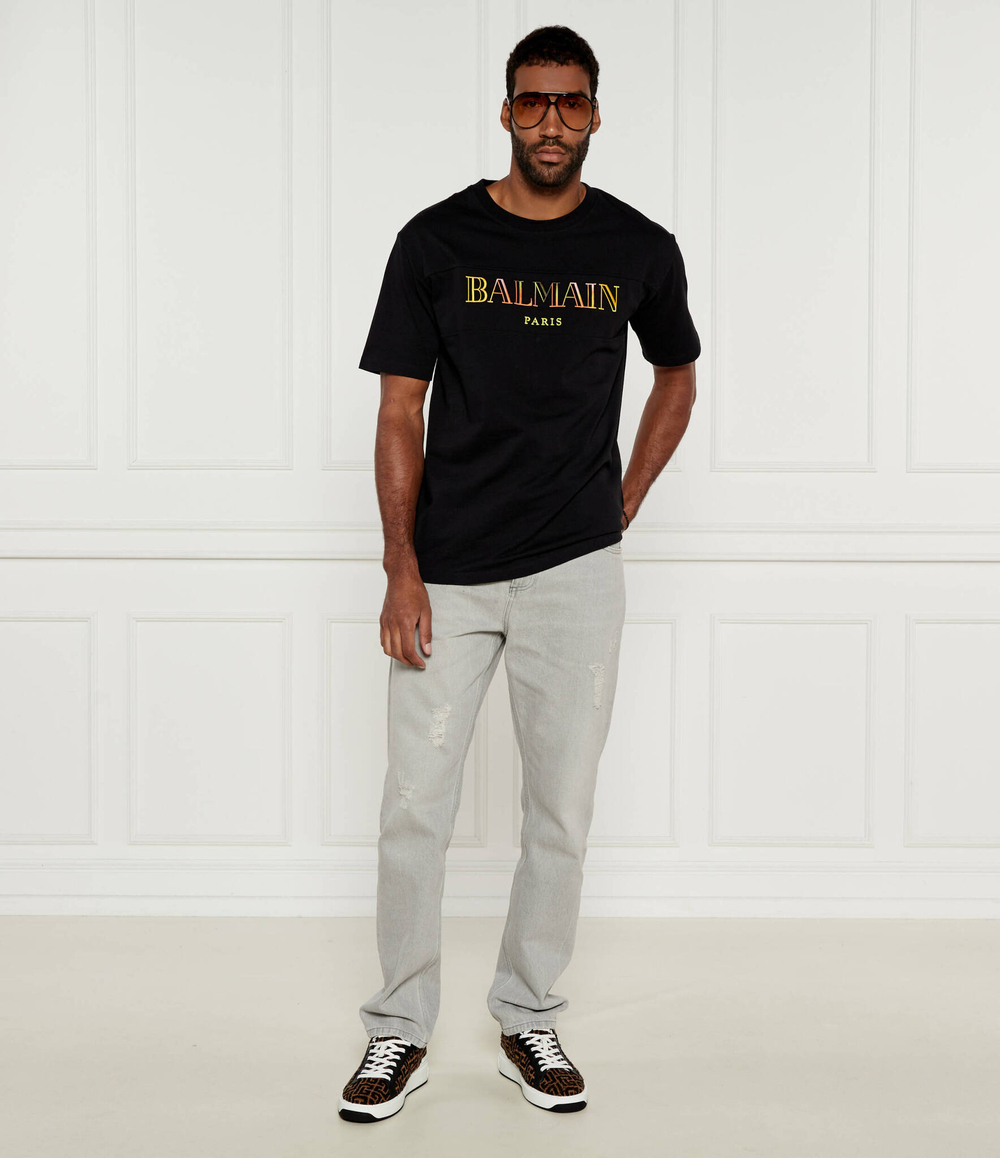 Футболка Balmain - черный(DH0EG006 BC81)