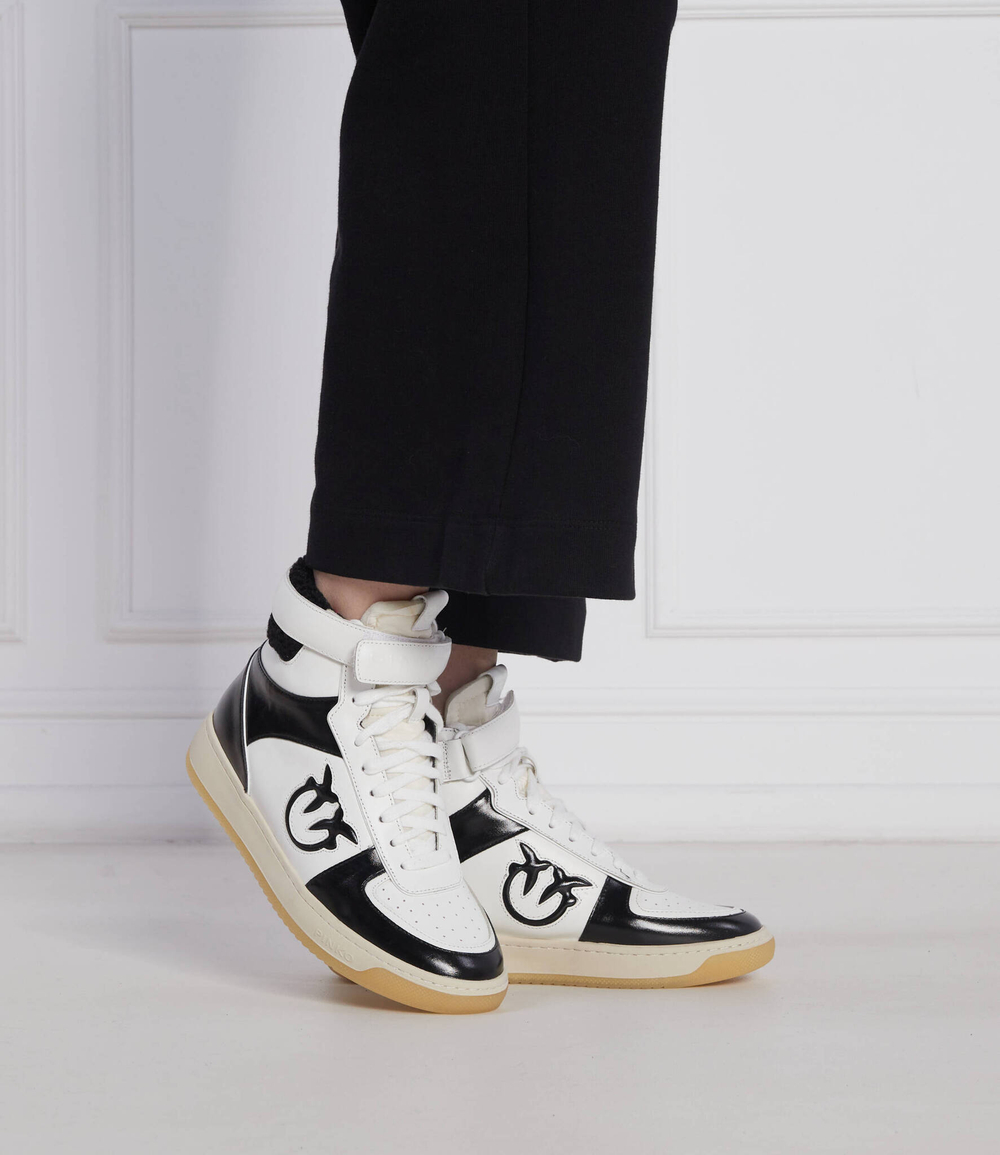 кожаные кроссовки midi basket Pinko - белый(1H214T A08U)