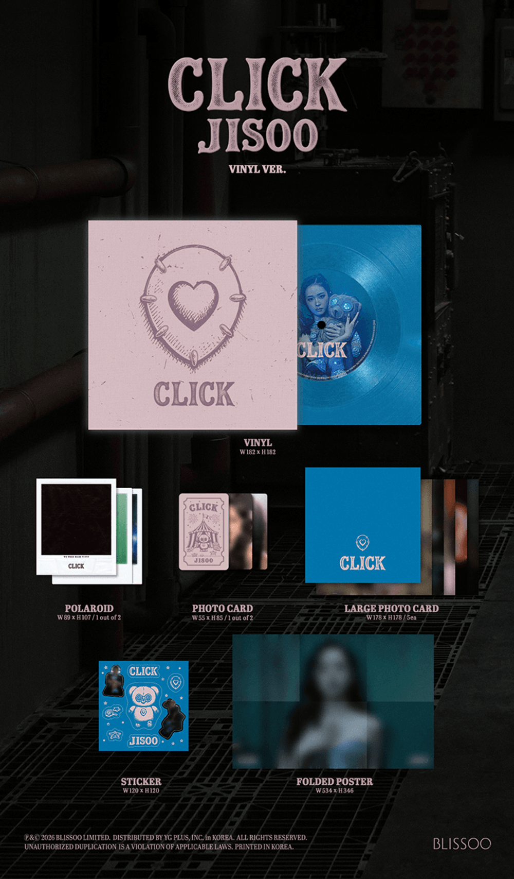 [Винил] JISOO - CLICK (VINYL VER.)