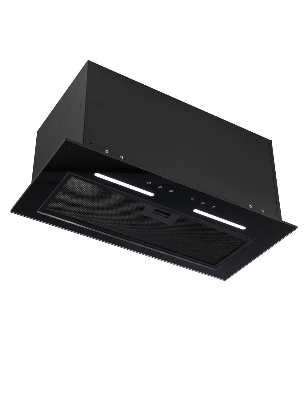 Встраиваемая кухонная вытяжка 60 см Macbi B-BoxG60G с мощностью 1200 м /ч, управление сенсорное и жестом, цвет: черный,