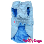ForMyDogs Попона голубой металлик (C1)