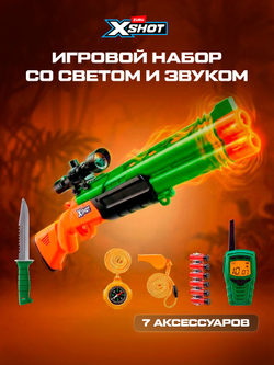 Игрушечный пистолет +12 мягких шариков, Прозрачный Бластер ZURU X-Shot FaZe, игрушки для мальчиков, 36499