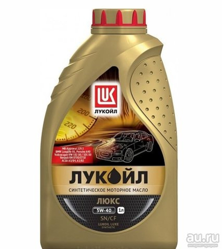 Моторное масло Лукойл люкс 5w40 1л синтетика