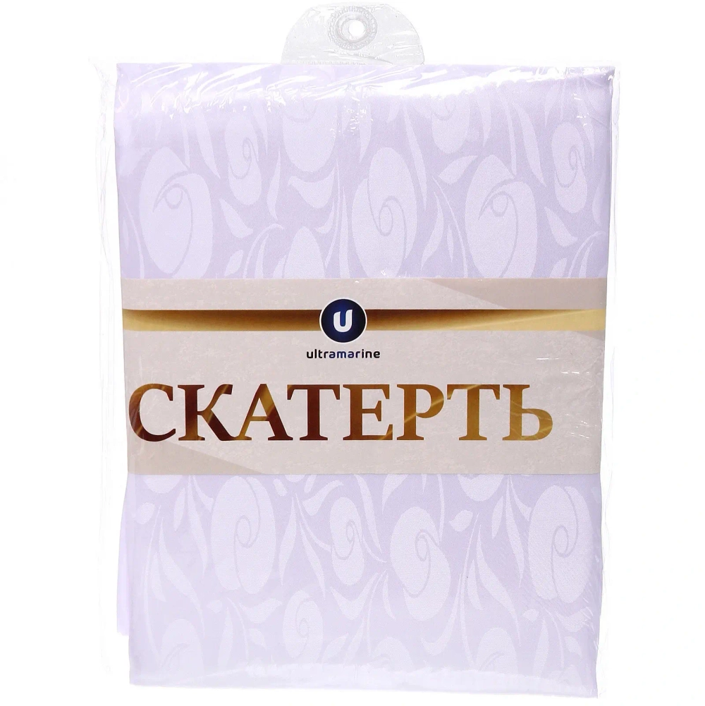 Скатерть 148*180 см «Классика», розы, цвет белый