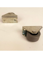 Опора роликовая 302 с резиновым колесом D28, 2 шт