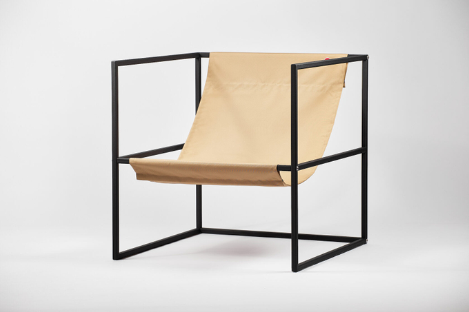 Уличное кресло TESS Outdoor Chair black / taupe textile (Up!Flame)