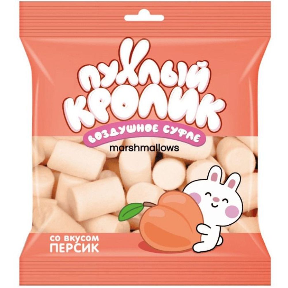 Маршмеллоу "Пухлый Кролик" со вкусом персика 85гр