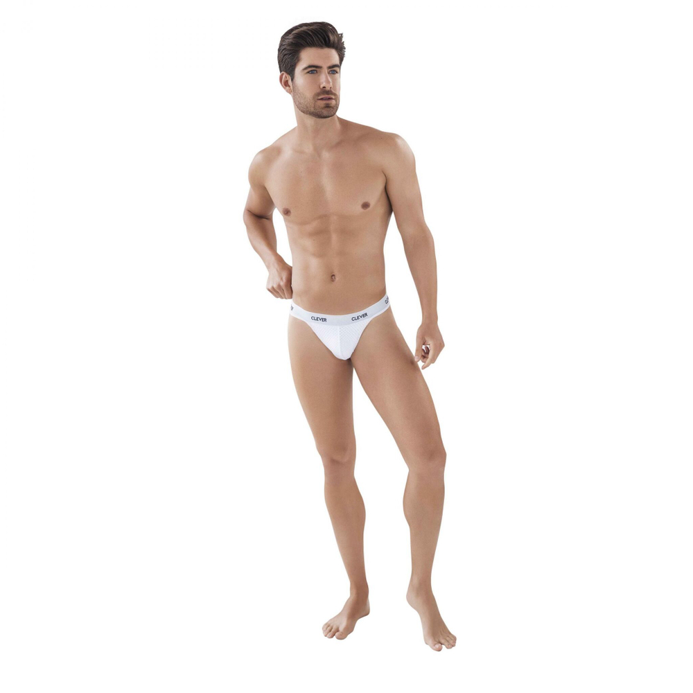 Белые мужские трусы-тонги Latin Lust Thong (Размер: L) (Цвет: белый)